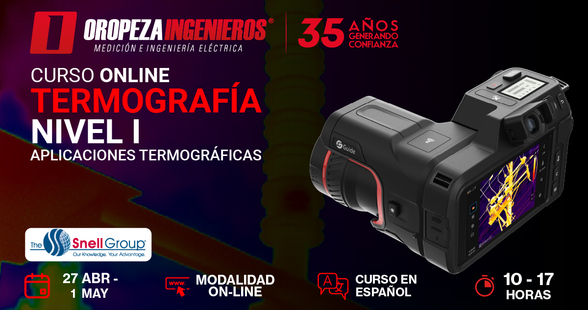 CERTIFICACIÓN ONLINE DE TERMOGRAFÁA NIVEL 1, APLICACIONES TERMOGRÁFICAS