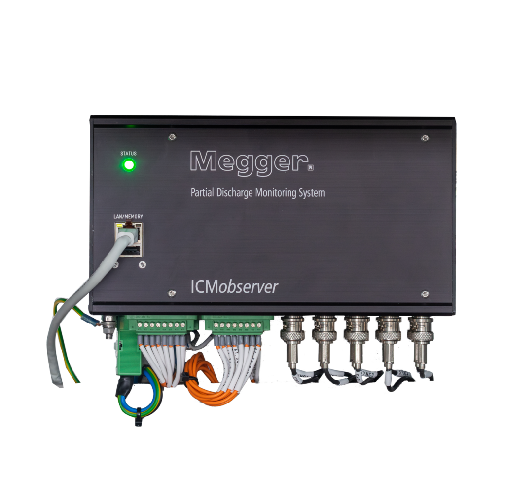 El ICMobserver de Megger es el equipo para medición de descargas parciales para transformadores y máquinas rotantes