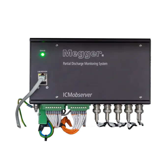 El ICMobserver de Megger es el equipo para medición de descargas parciales para transformadores y máquinas rotantes