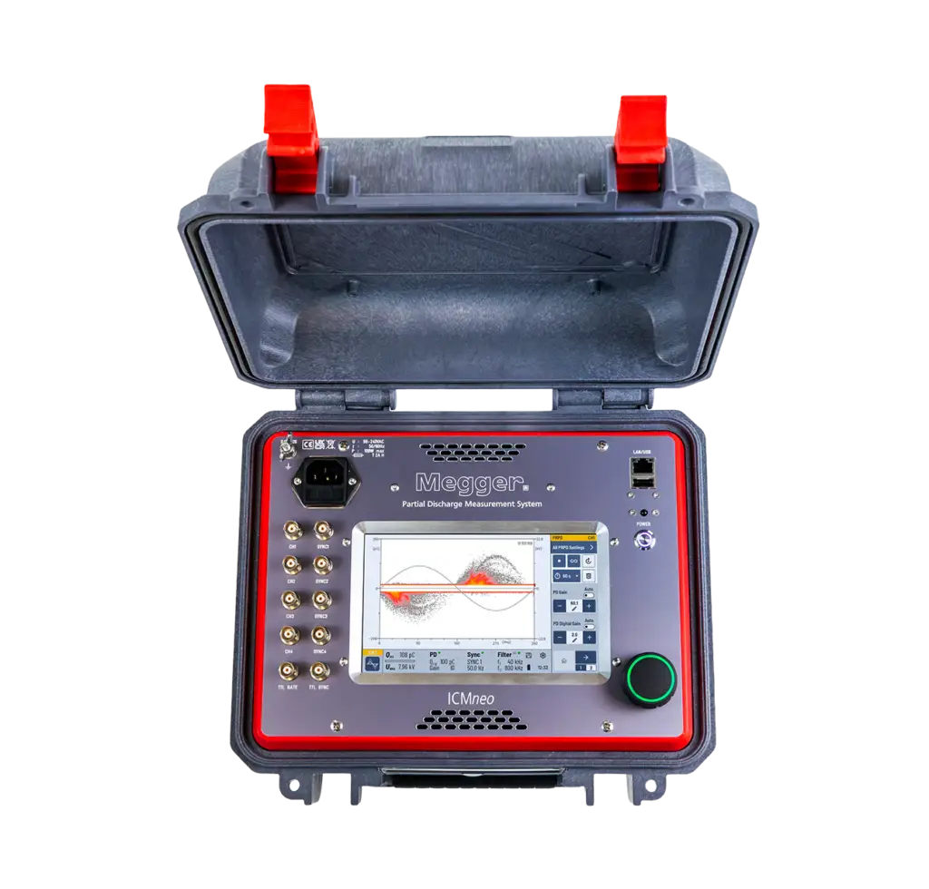 ICMneo de Megger es el nuevo medidor de descargas parciales de media y alta tension.