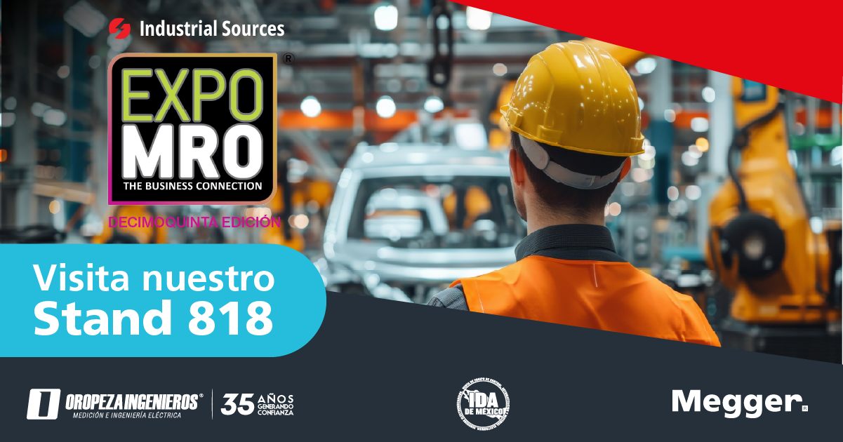 OROPEZA INGENIEROS Y MEGGER PRESENTES EN EXPO MRO 2026 EN EL STAND 818