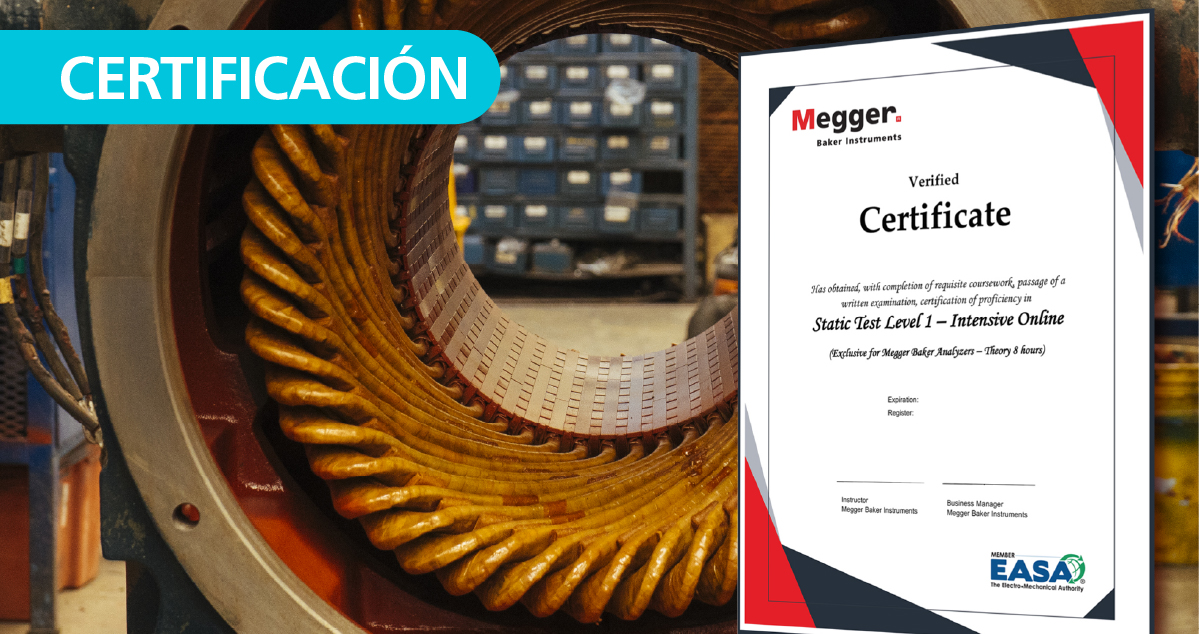 Certificaciones verificadas megger baker instruments estático nivel 1